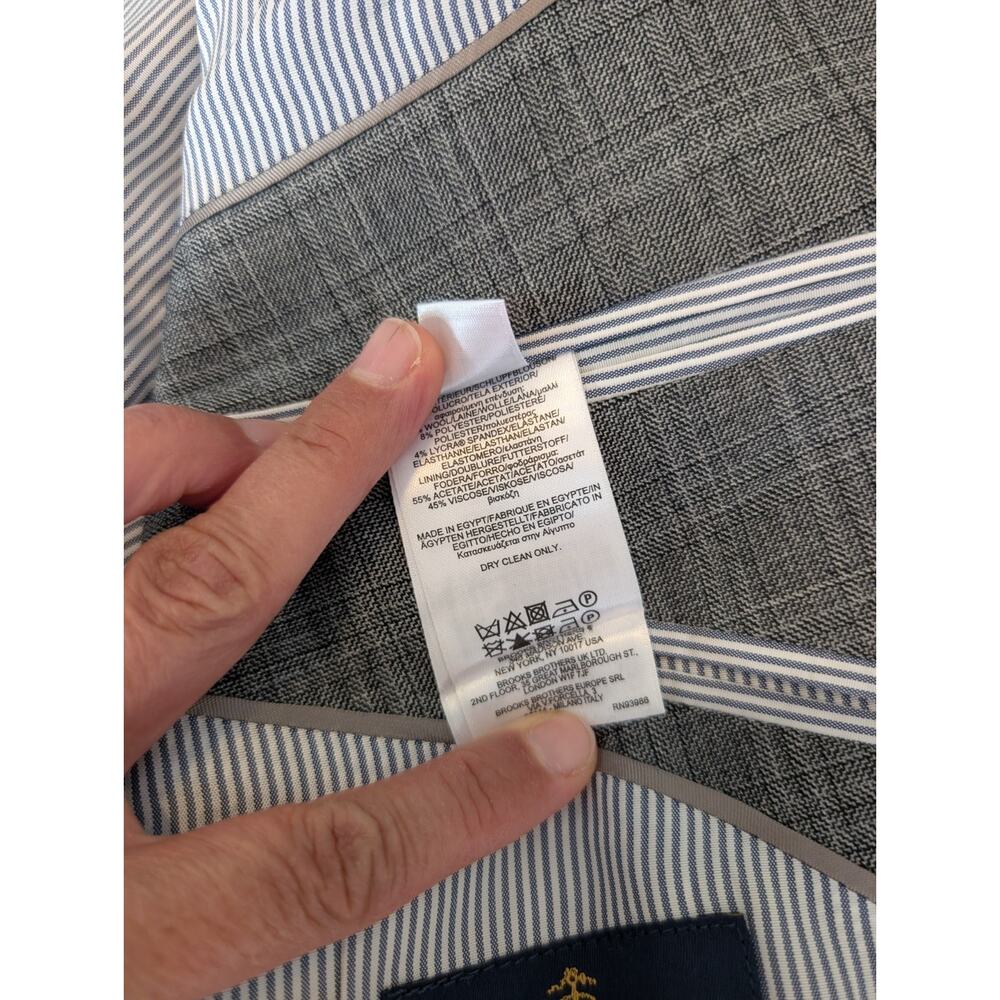 Brooks Brothers Suit Jacket 42S Gray Explorer Regent Fit (0307) - Picture 5 of 16